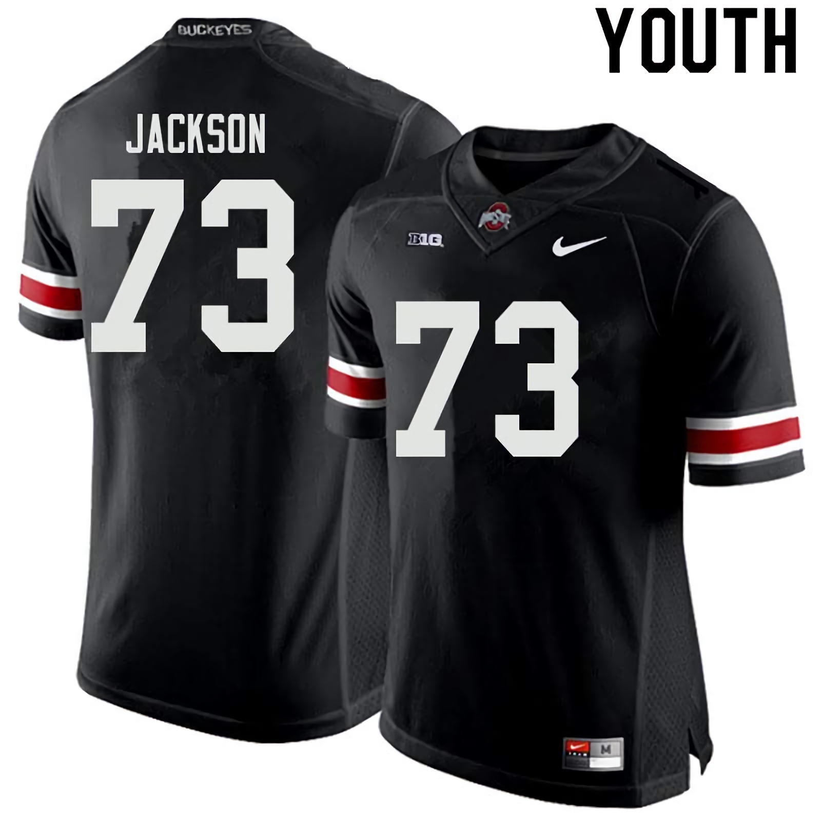 Jonah Jackson Ohio State Buckeyes Youth NCAA #73 Nike Black College Stitched Football Jersey RAF7756QK
